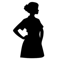 a nurse silhouette   