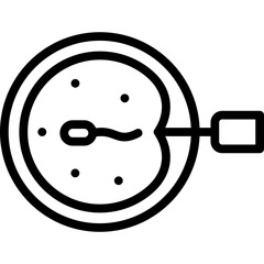 insemination icon illustration design with outline
