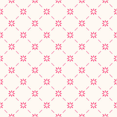 Floral seamless wallpaper tile. Abstract flower geometry design seamless pattern ornament for textile, wallpapers, cards, stationery, phone cases, paper gifts, and wrapping.