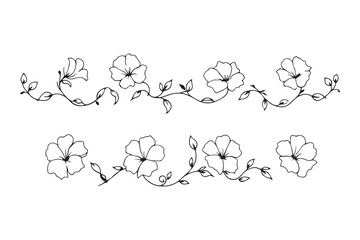Morning Glory line art