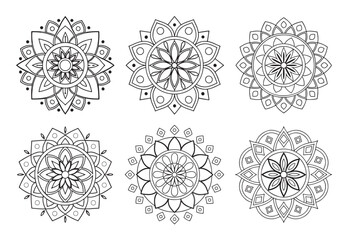 A bundle of intricately detailed and stylish mandala art illustrations, perfect for creating elegant and sophisticated designs.