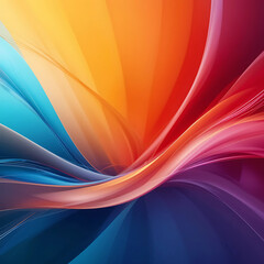 Vibrant Abstract Flowing Color Waves
