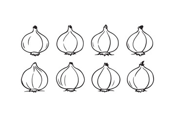 Onion line art