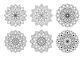 A bundle of intricately detailed and stylish mandala art illustrations, perfect for creating elegant and sophisticated designs.