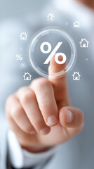 Fototapeta premium Investing in real estate can lead to significant growth, especially with favorable interest rates influencing market dynamics