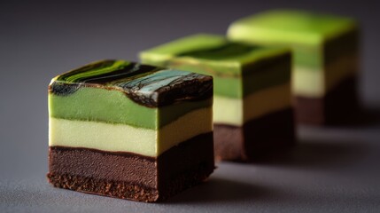 Dubai Chocolate Kunafa Pistachio on white background,Dubai Chocolate bar with green kadayif and pistachio spread,popular and viral chocolate 2025,space for text.