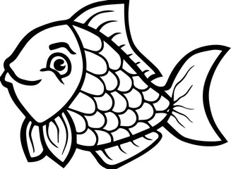 cartoon fish vector illustration