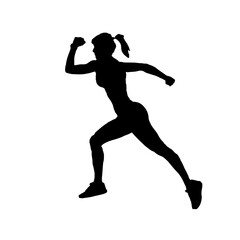 running man silhouette