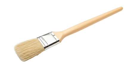 Isolated Pastry Brush with Wooden Handle