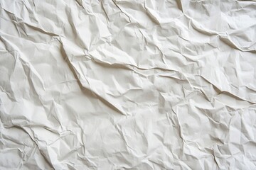 Fototapeta premium Crinkled off-white paper texture