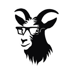 cool goat wearing sunglasses