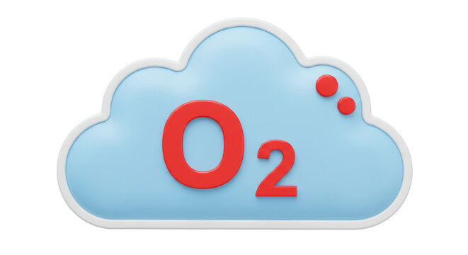 Isolated Oxygen Cloud Icon