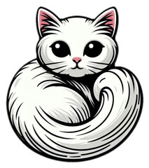 black cat vector illustration