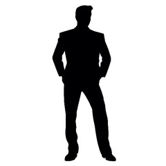 business man silhouette  