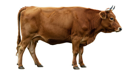 Isolated Brown Cow