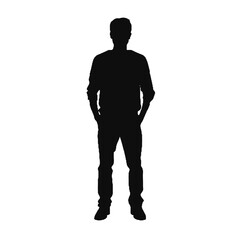 silhouette of a man