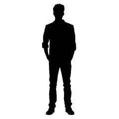 silhouette of a man