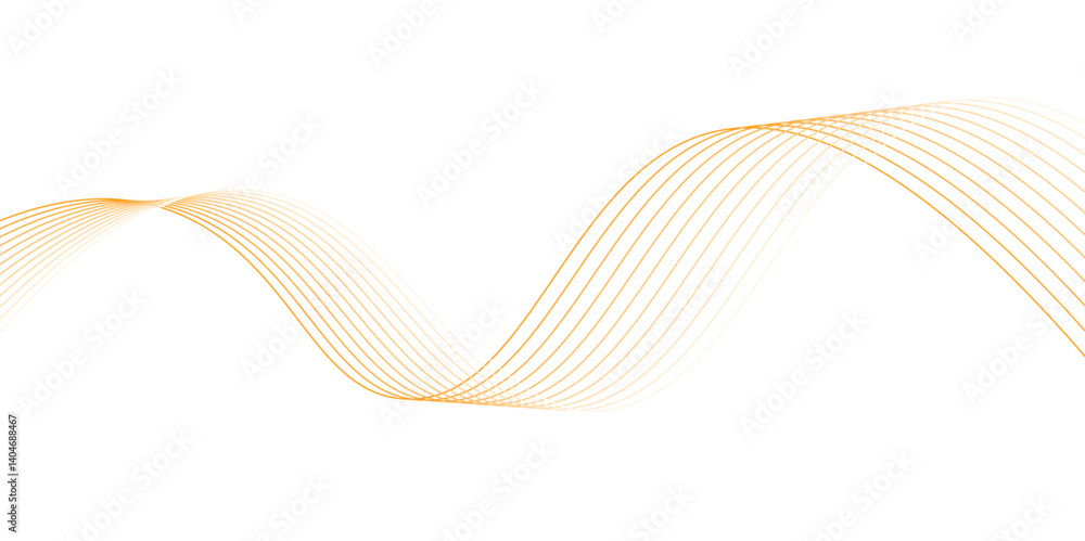 Poster abstract pink and orange wave element for design. modern abstract glowing wave background. dynamic f