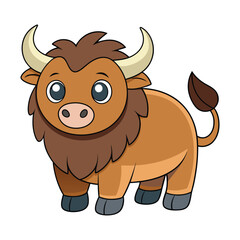 vector illustration of a bull