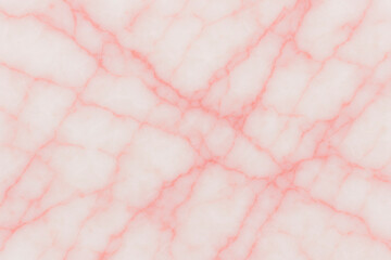 Close-Up of White Marble Surface Featuring Subtle Rose-Colored Veins in an Organic Design.