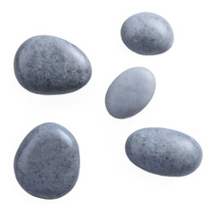 loating Smooth Gray Pebbles &ndash; Repeating Zen Stones on Transparent