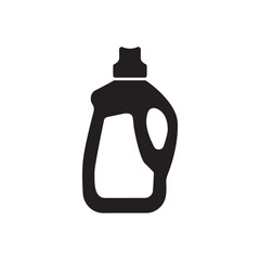 Dishwashing liquid bottle vector silhouette
