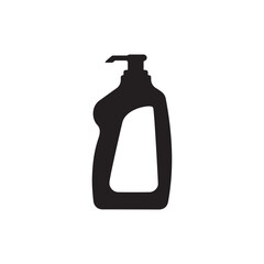 Silhouette illustration of dishwashing liquid bottle