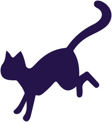 Cute cat silhouette