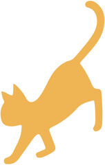 Cute cat silhouette