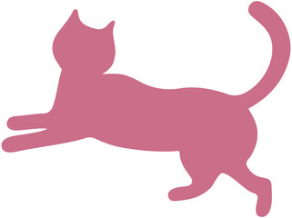 Cute cat silhouette 