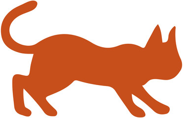 Cute cat silhouette 