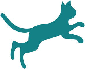 Cute cat silhouette 