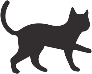 Cute cat silhouette