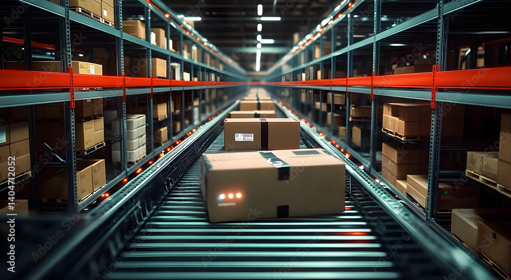 Poster smart warehouse management system using augmented reality technology to identify package picking and