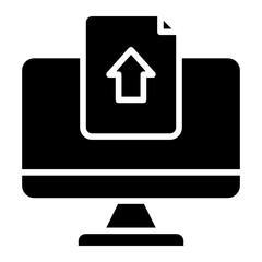 Upload File line icon