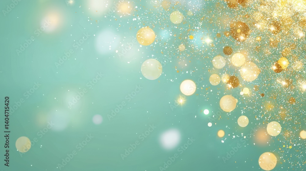 Poster glowing digital icons made from particle effects virtual environment graphic design high-resolution 
