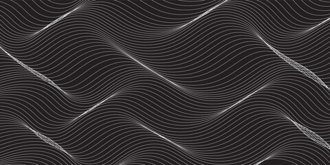Modern captivating abstract line art illustration featuring intertwined fluid white lines on white background the seamless flow forms a mesmerizing abstract