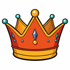Crown icon vector royal, king queen monarchy majestic tiara luxury 6 