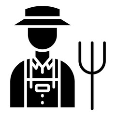 Farmer line icon