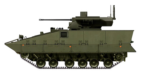 BMP-4 IFV (Concept of IFV based on the BMP-3, with an improved hull and Epoch combat module, with a 30mm cannon) © Tikros