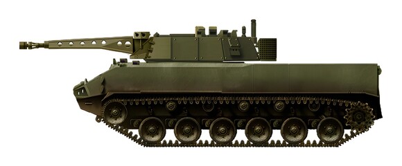 BMD-4M2 concept with the addition of a 6th roller and the installation of a new 35mm combat module © Tikros