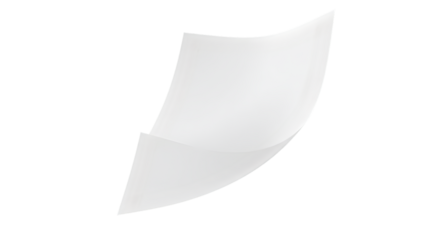 blank white sheet of paper isolated