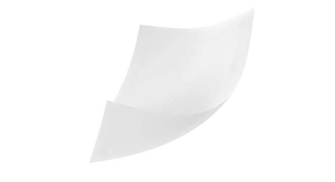 blank white sheet of paper isolated