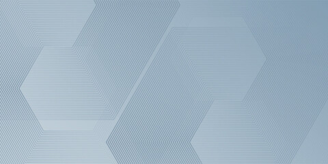 Modern white abstract background with hexagon lines texture suitable design simple abstract