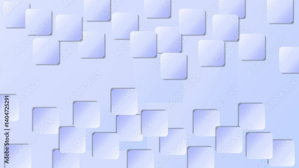 Poster colored abstract background. geometric background with smooth movements of squares. animation with l