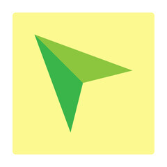 Paper Plane Vector Flat Icon Design