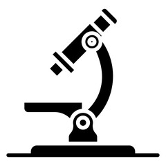 Microscope line icon