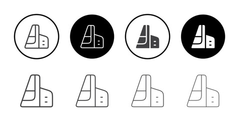 Building icon Symbol line set