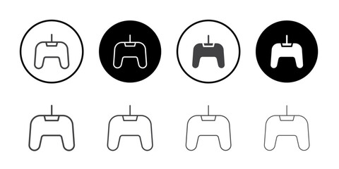 Gamepad icon Symbol line set