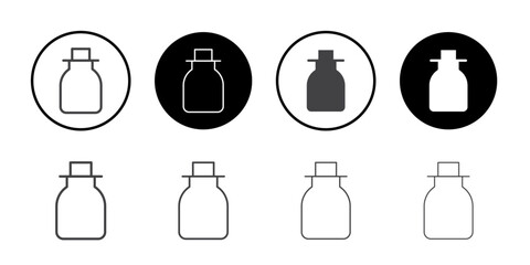 Jar icon Symbol line set